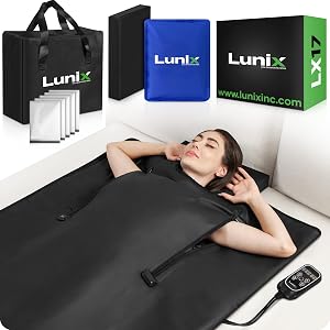 Lunix LX17 Infrared Sauna Blanket, Portable Sauna Bag for Relaxation, Detox & Stress R