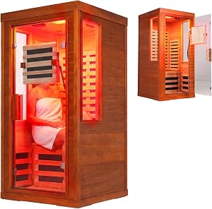 CedarLuma Full Spectrum Infrared Sauna with FDA-Certified 660nm & 850nm Red Light Ther
