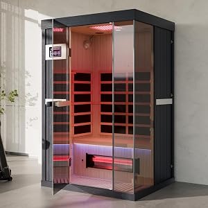 DAIMOT 2-Person Full Spectrum Infrared Sauna, 1990W 120V with 12"<em>12" Red Light