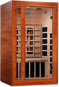 DYNAMIC SAUNAS Cordoba 2-Person Full Spectrum Infrared Sauna with Red Light Therapy &